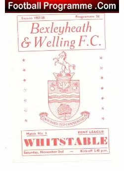 Bexleyheath Welling v Whitstable 1957