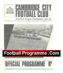Cambridge City v Bedford Town 1966