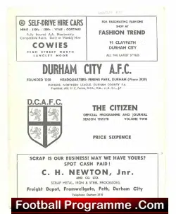 Durham City v Whitley Bay 1970