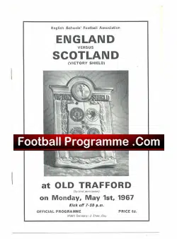 England v Scotland 1967 – At Old Trafford + Cantello