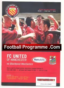 FC United Of Manchester v Blackpool Mechanics 2005 – 1st Season