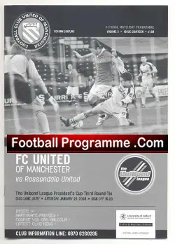 FC United Of Manchester v Rossendale United 2008