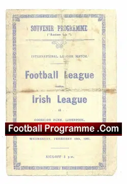 Football League v Ireland Football League 1947 -at Goodison Park