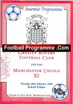 Gresley Rovers v Manchester United 1998 – Derbyshire