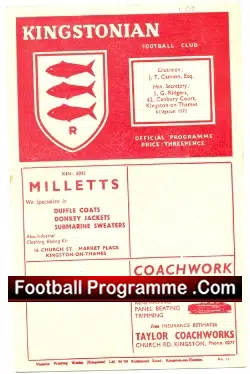 Kingstonian v Ilford 1955