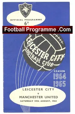 Leicester City v Manchester United 1964 - football programme