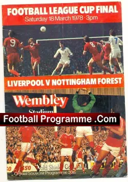 Liverpool v Nottingham Forest 1978 – FA Cup Final
