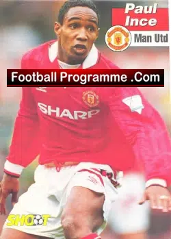 Manchester United Paul Ince Signed Picture 1993 - football memorabilia
