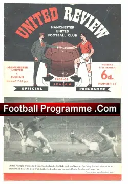 Manchester United v Fulham 1964 - football programme
