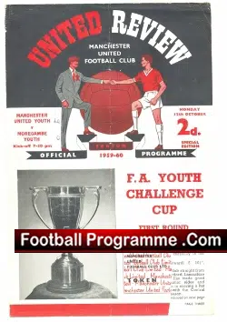 Manchester United v Morecambe 1959 – Youth Cup Score 14 – Nil
