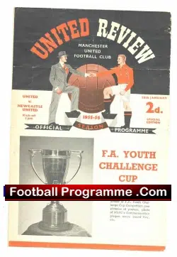 Manchester United v Newcastle United 1956 – Youth Match