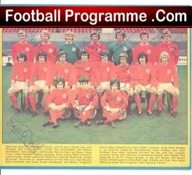 Nottingham Forest Multi Signed Team Picture 1971