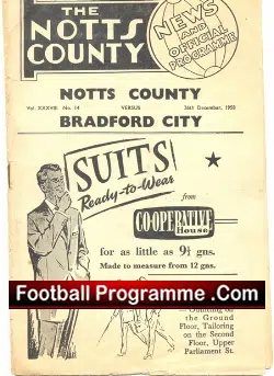 Notts County v Bradford City 1958 – to clear
