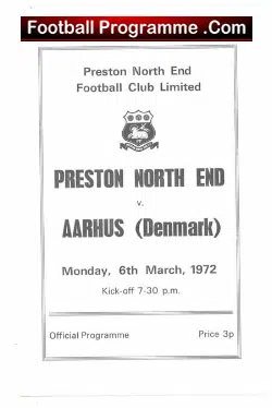 Preston North End v Aarhus 1972 – Denmark