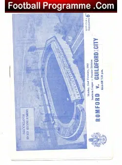 Romford v Guildford City 1965 - football programme