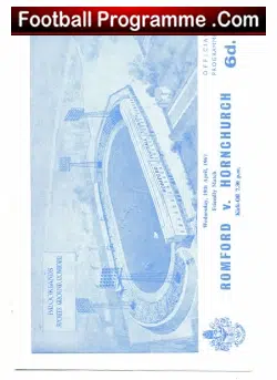 Romford v Hornchurch 1967 – Friendly Match
