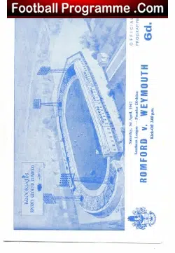 Romford v Weymouth 1967