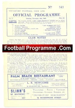 Southport v Barrow 1949