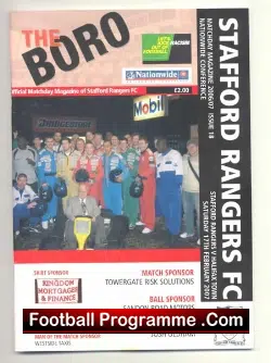 Stafford Rangers v Halifax Town 2007