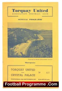 Torquay United v Crystal Palace 1957