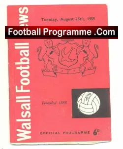 Walsall v Hartlepool United 1959