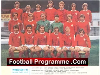 Wrexham Football Club Multi Signed Autograph 1971 1972 - football programme