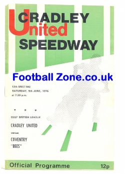 Cradley United Speedway v Coventry 1976