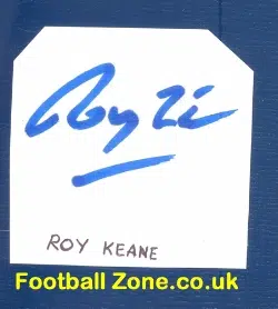 Manchester United Roy Keane Autograph 1999