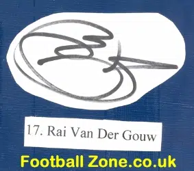 Manchester United Rai Van Der Gouw Autograph 1999