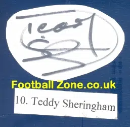 Manchester United Teddy Sheringham Autograph 1999