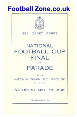 Crewe v Croydon 1949 – Cup Final Sea Cadets – Hitichin Town