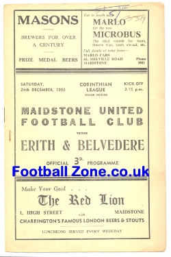 Maidstone United v Erith Belvedere 1955