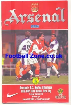 Arsenal v Nantes Atlantique 1999