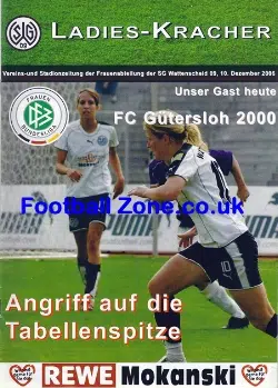 Germany - Ladies Football Programme 2006 - Womens Soccer