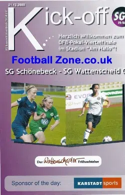Schonebeck v Wattenscheid 2008 - Ladies Aktuell Germany