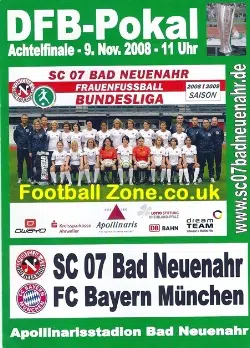 Germany Bayern Munich Ladies Football Programme 2008 - Frauen