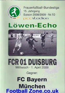 Germany Bayern Munich Ladies Football Programme 2009 - Frauen