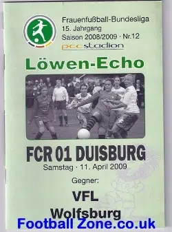 Germany Wolfsburg - Ladies Football Programme 2009 Womens