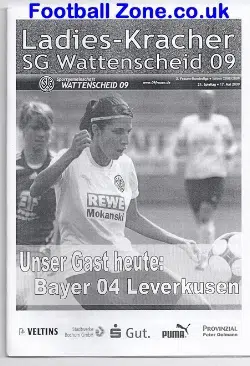 Germany Wattenscheid Ladies Football Programme 2008 Womens