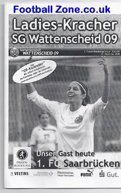 Germany Wattenscheid Ladies Football Programme 2008 - Frau