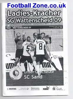Germany Wattenscheid Ladies Football Programme 2008 Womens