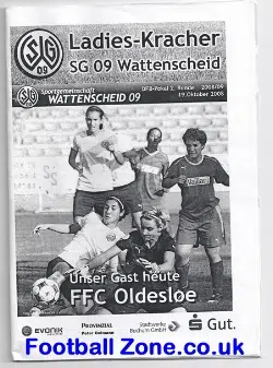 Germany Wattenscheid Ladies Football Programme 2008 Womens