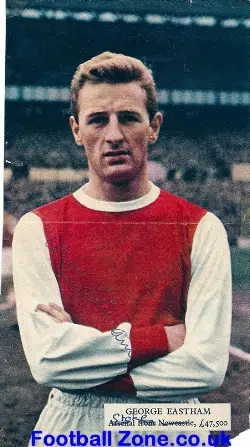 Arsenal George Eastham Signed Picture 1950's
