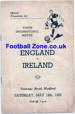 England v Ireland 1955 – Vicarage Road Watford