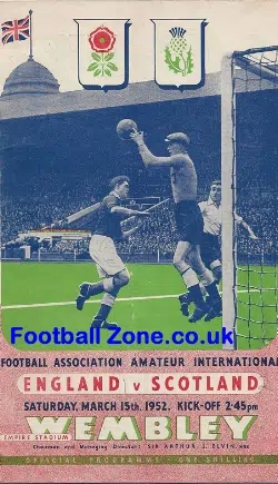 England v Scotland 1952 - Amateur International