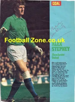 Manchester United Alex Stepney Signed Picture