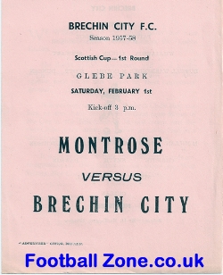 Brechin City v Montrose 1958 – Scotland