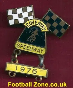 Coventry Speedway Badge 1976 - Plus Year Bar