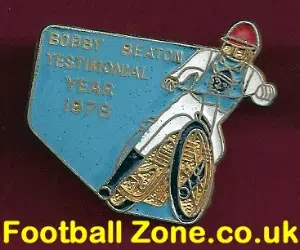 Bobby Beaton Testimonial Speedway Badge 1978