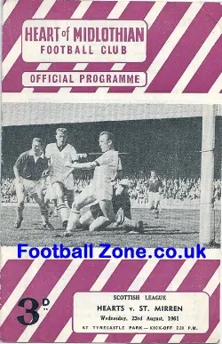 Heart Of Midlothian v St Mirren 1961